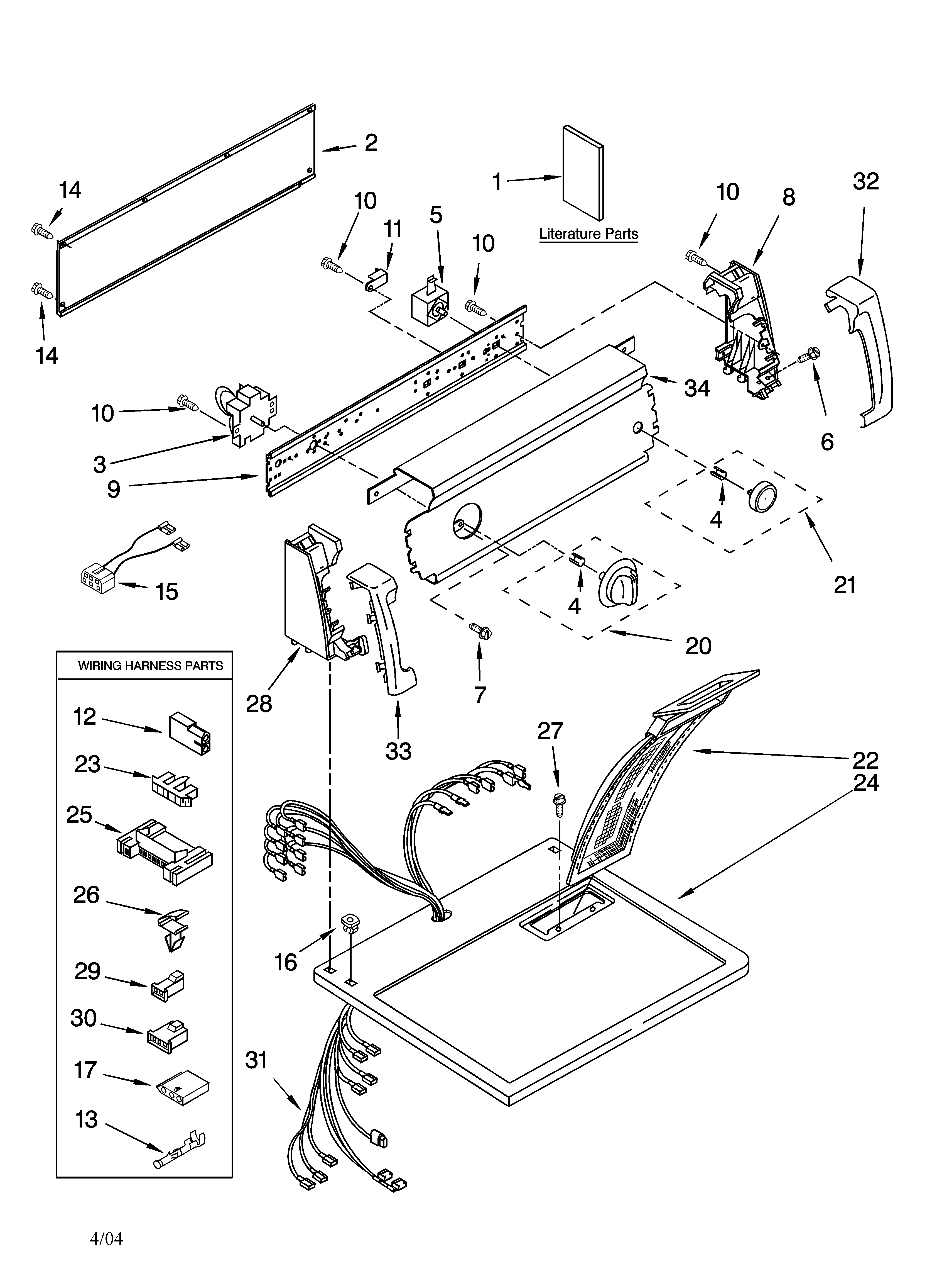 Top and console parts