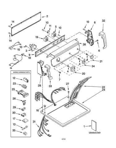 Top and console parts
