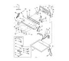 Kenmore Elite 11075946400 top and console parts diagram