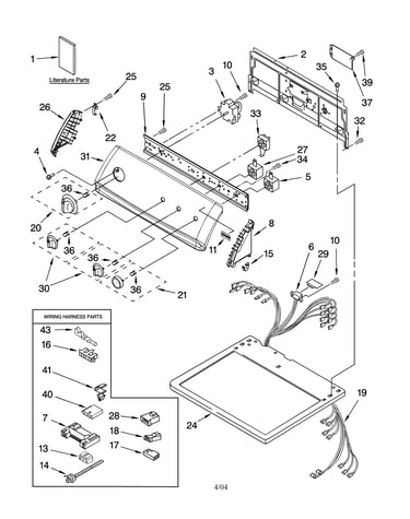Top and console parts