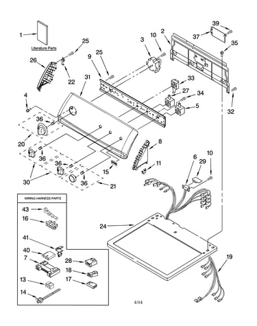 Top and console parts