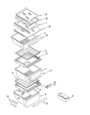 Refrigerator shelf parts