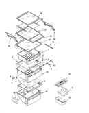Refrigerator shelf parts