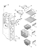Freezer liner parts