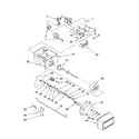 Kenmore 10655244400 motor and ice container parts diagram
