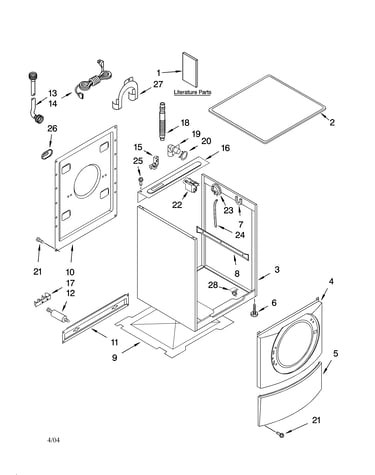 Top and cabinet parts