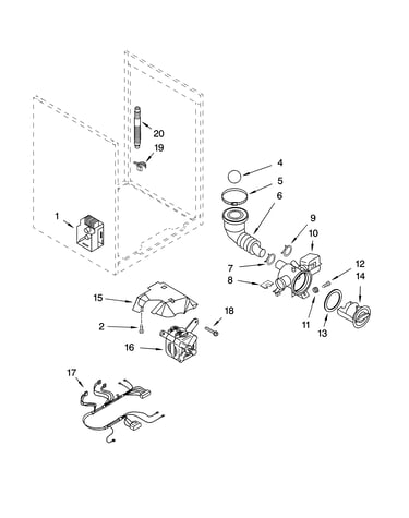 Pump, motor parts, and optional parts (not included)