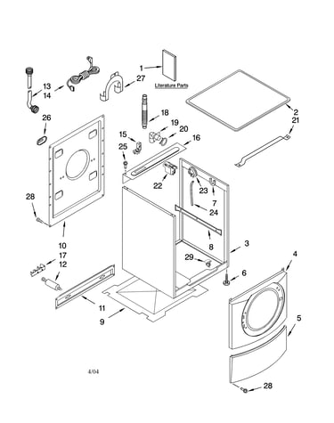 Top and cabinet parts