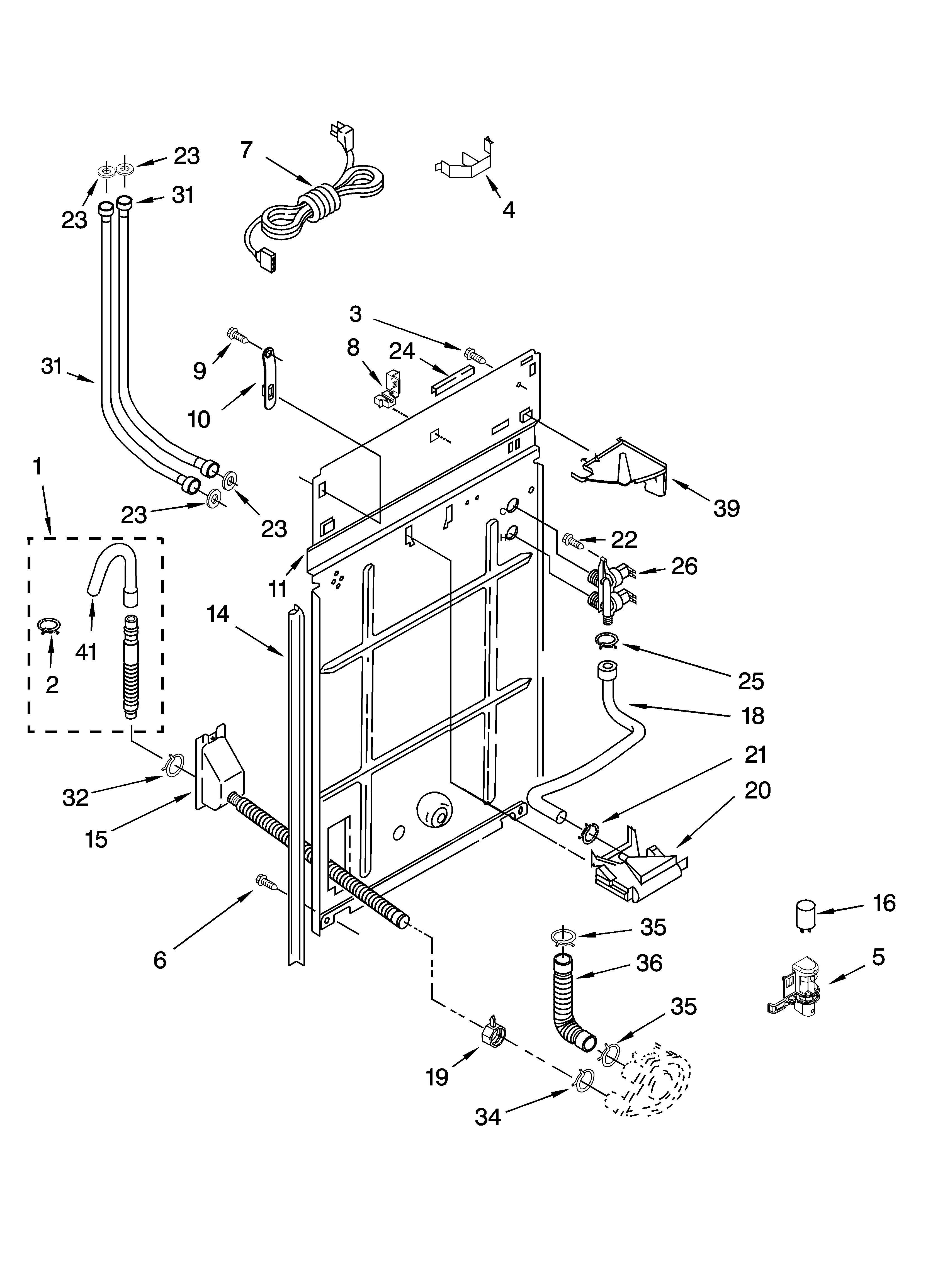 Rear panel parts