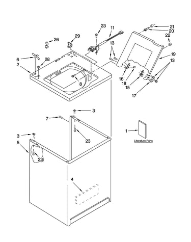Top and cabinet parts