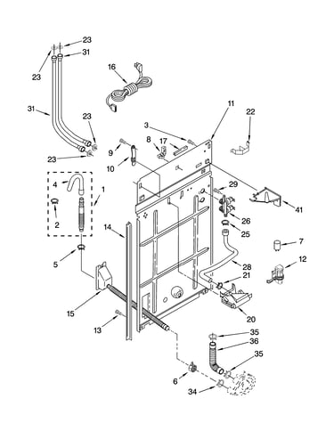 Rear panel parts