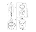 Kenmore 11015852400 agitator, basket and tub parts diagram