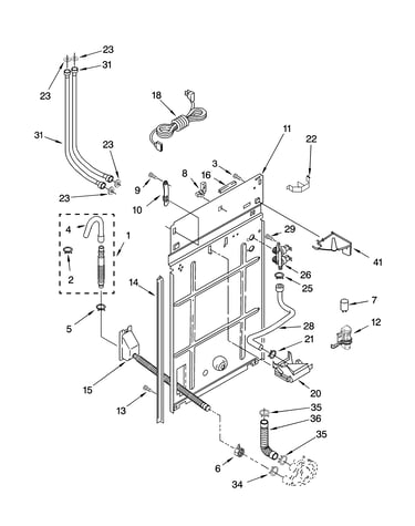 Rear panel parts