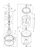 Agitator, basket and tub parts