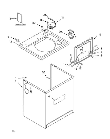 Top and cabinet parts