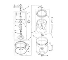 Kenmore 11015952400 agitator, basket and tub parts diagram