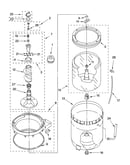 Agitator, basket and tub parts