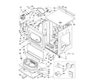 Kenmore 11062182103 upper cabinet and front panel parts diagram