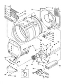 Upper and lower bulkhead parts and optional parts (not