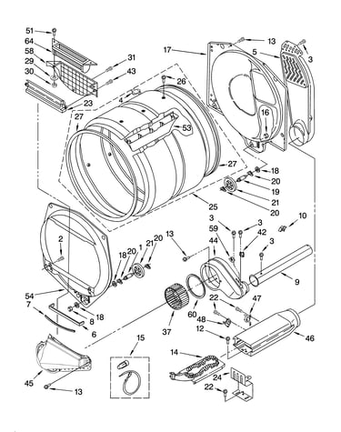 Upper and lower bulkhead parts and optional parts (not