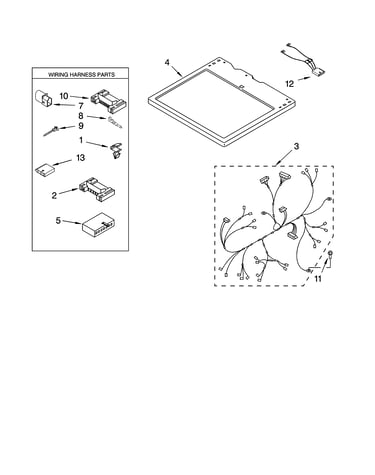 Dryer top parts