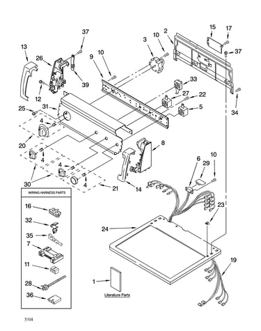 Top and console parts