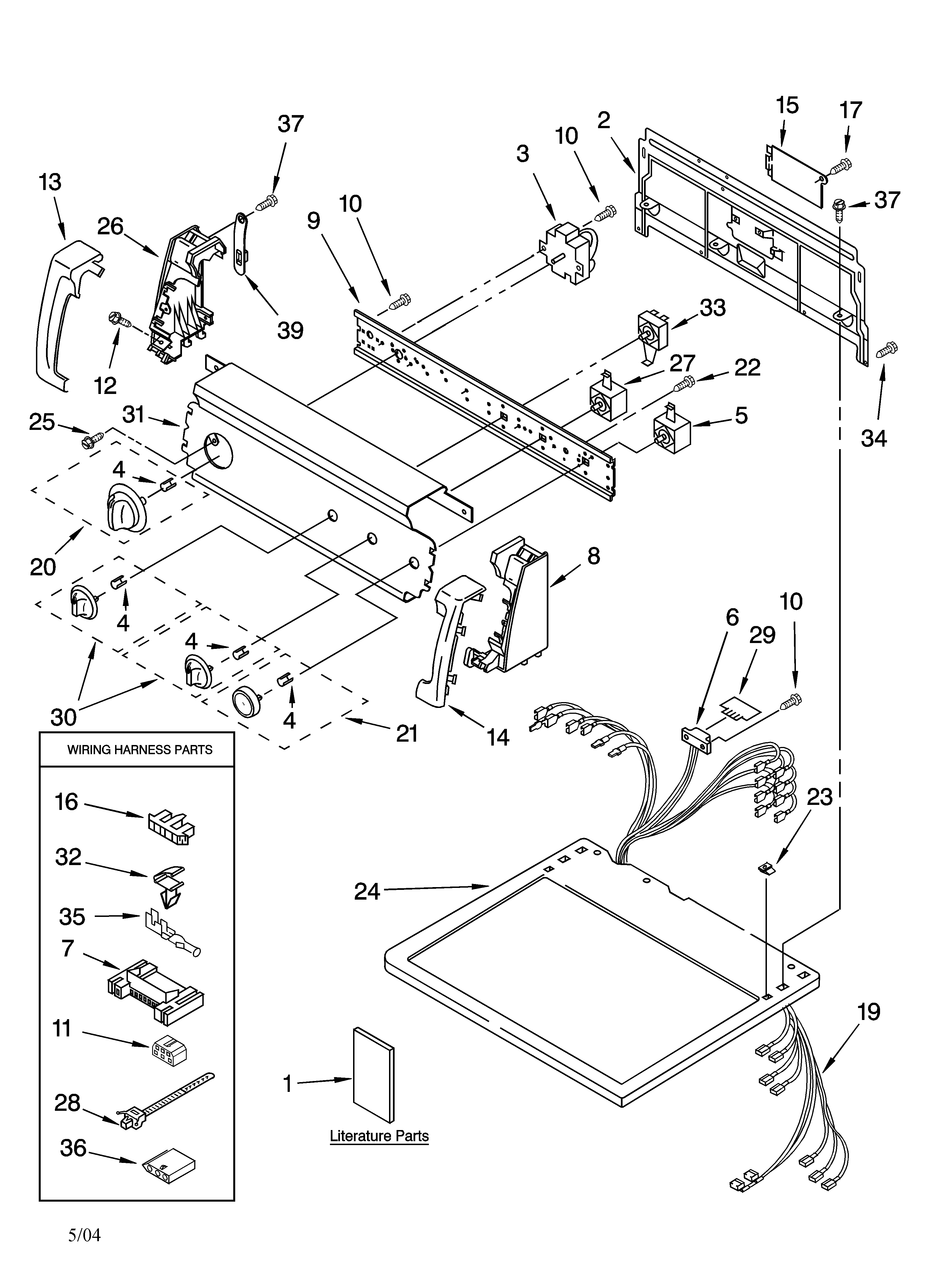 Top and console parts