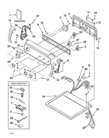 Top and console parts