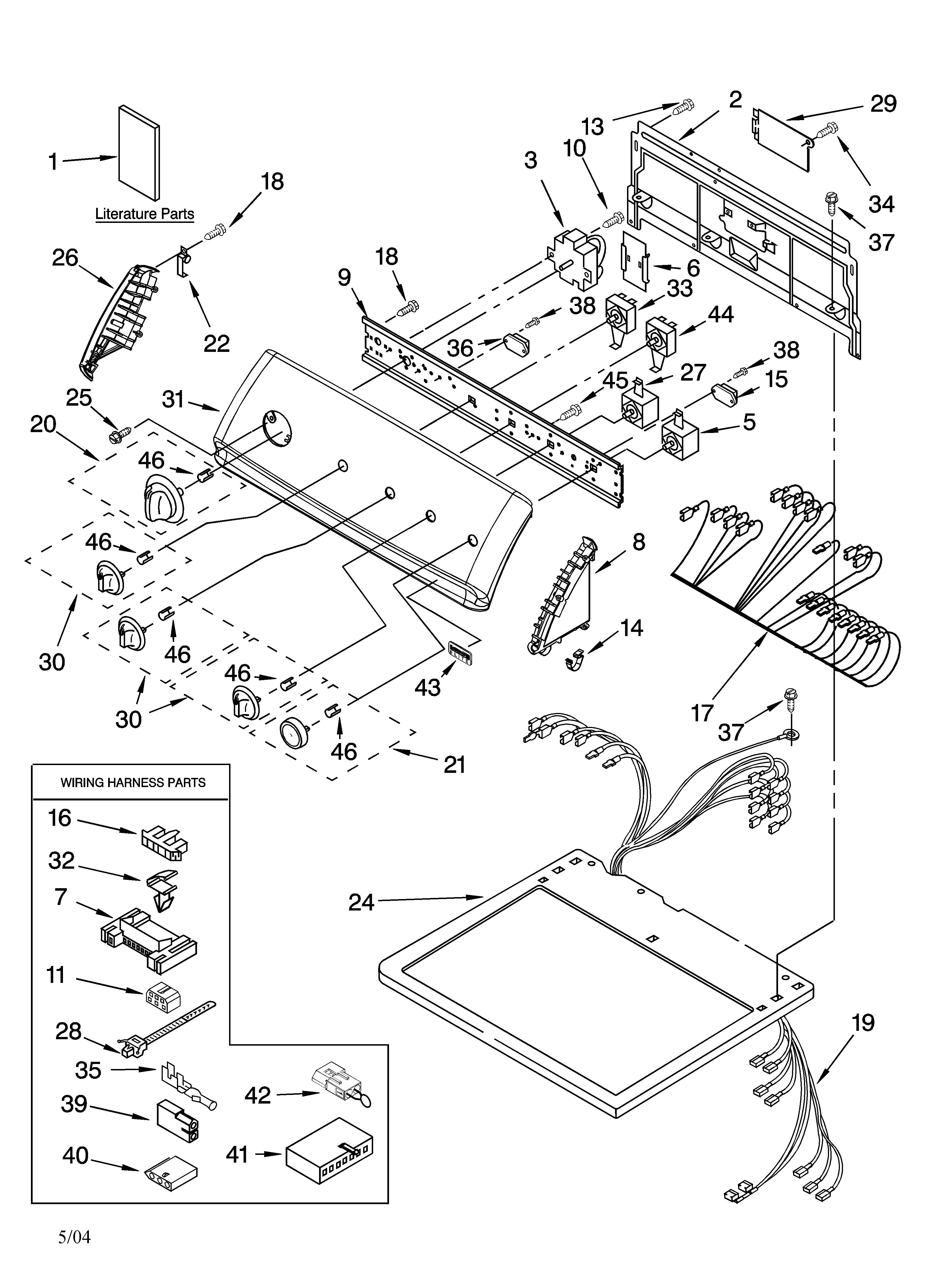 Top and console parts