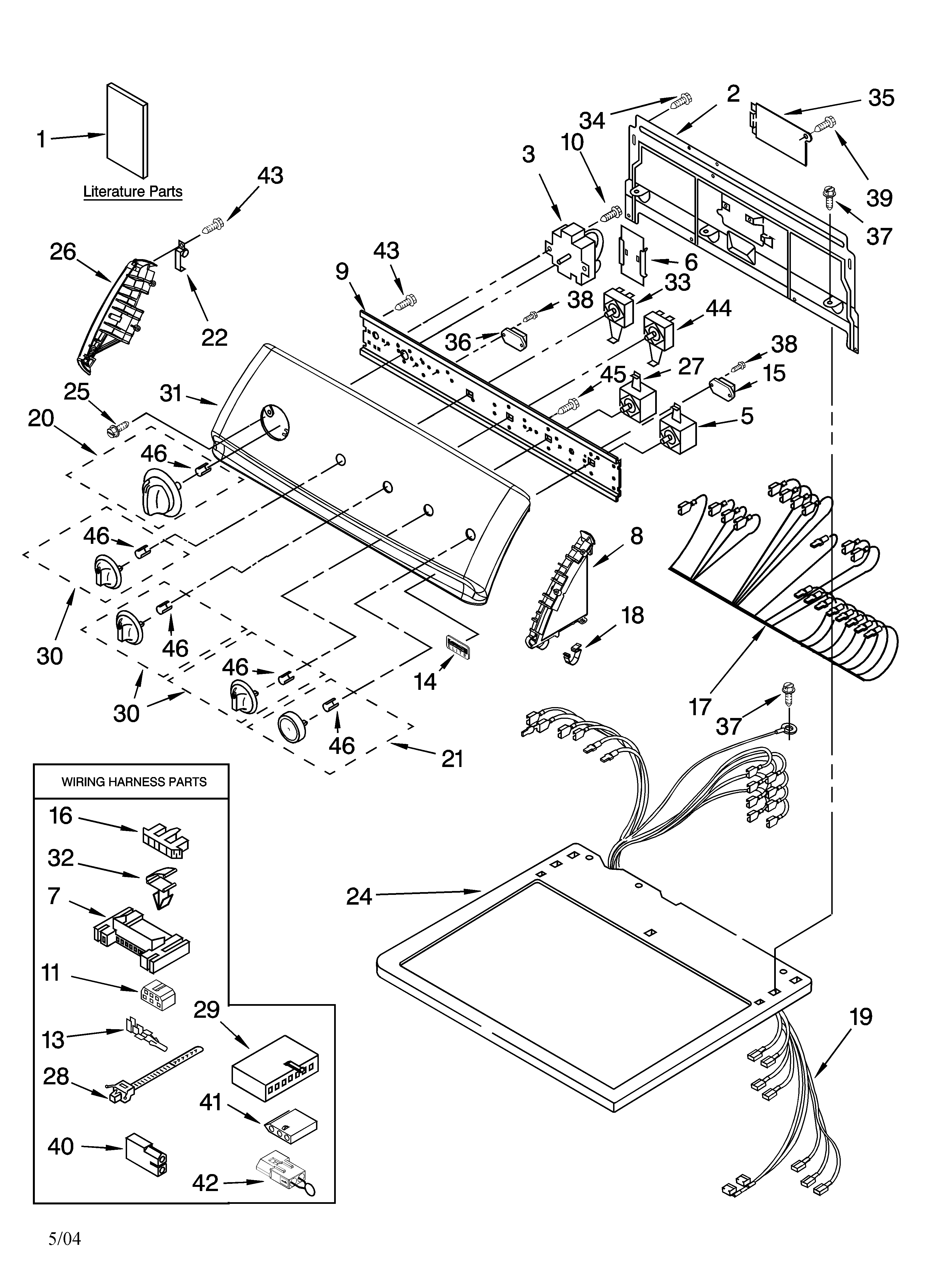 Top and console parts