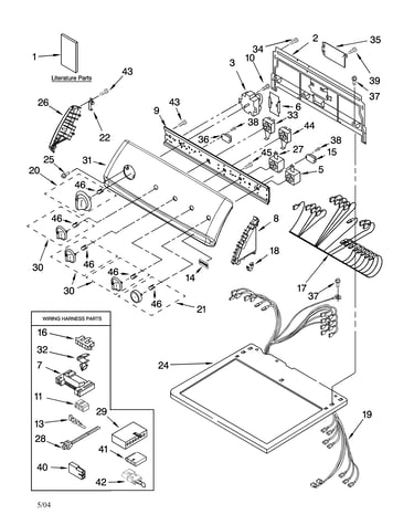Top and console parts
