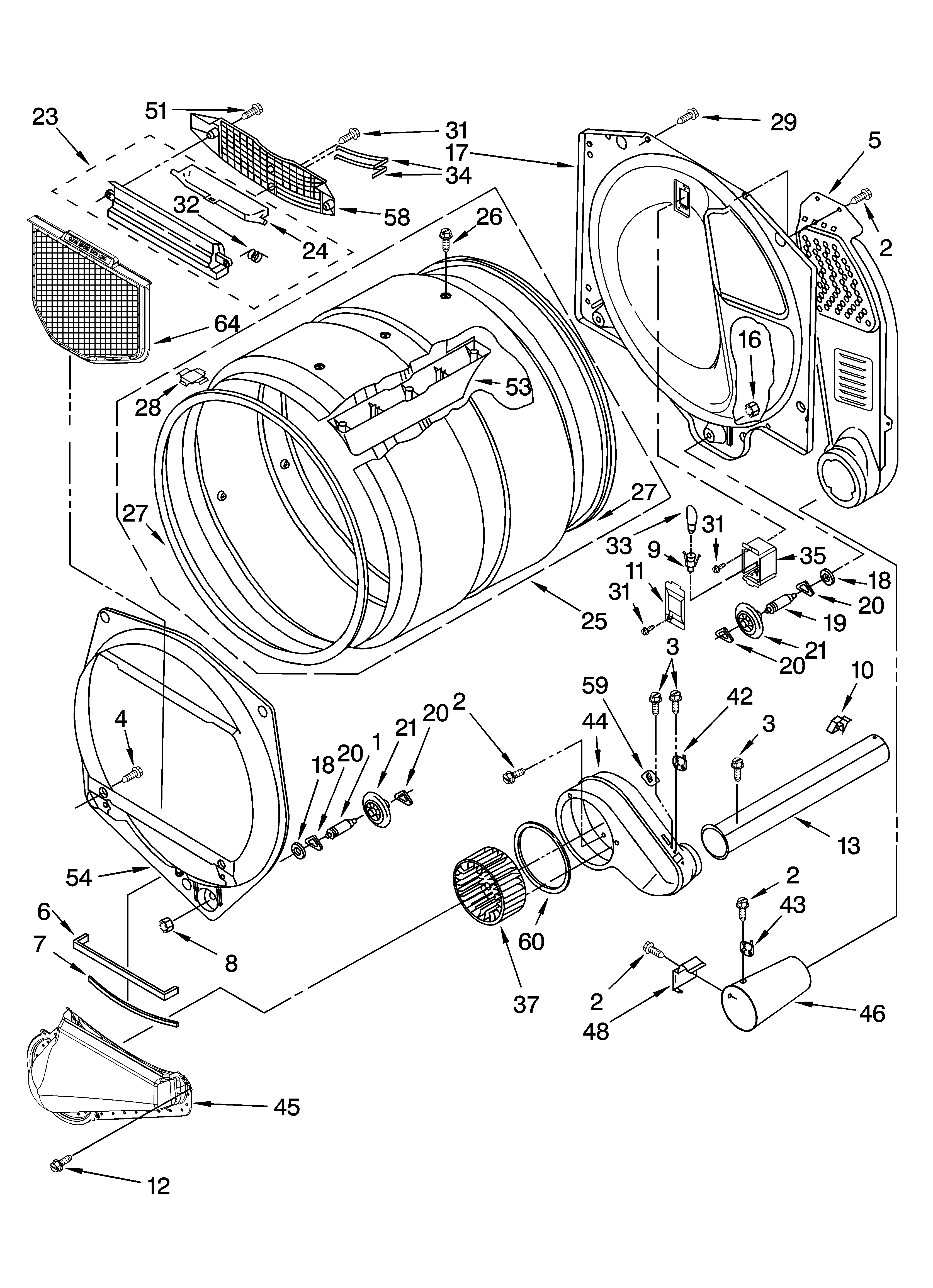 BULKHEAD PARTS AND OPTIONAL PARTS (NOT INCLUDED)