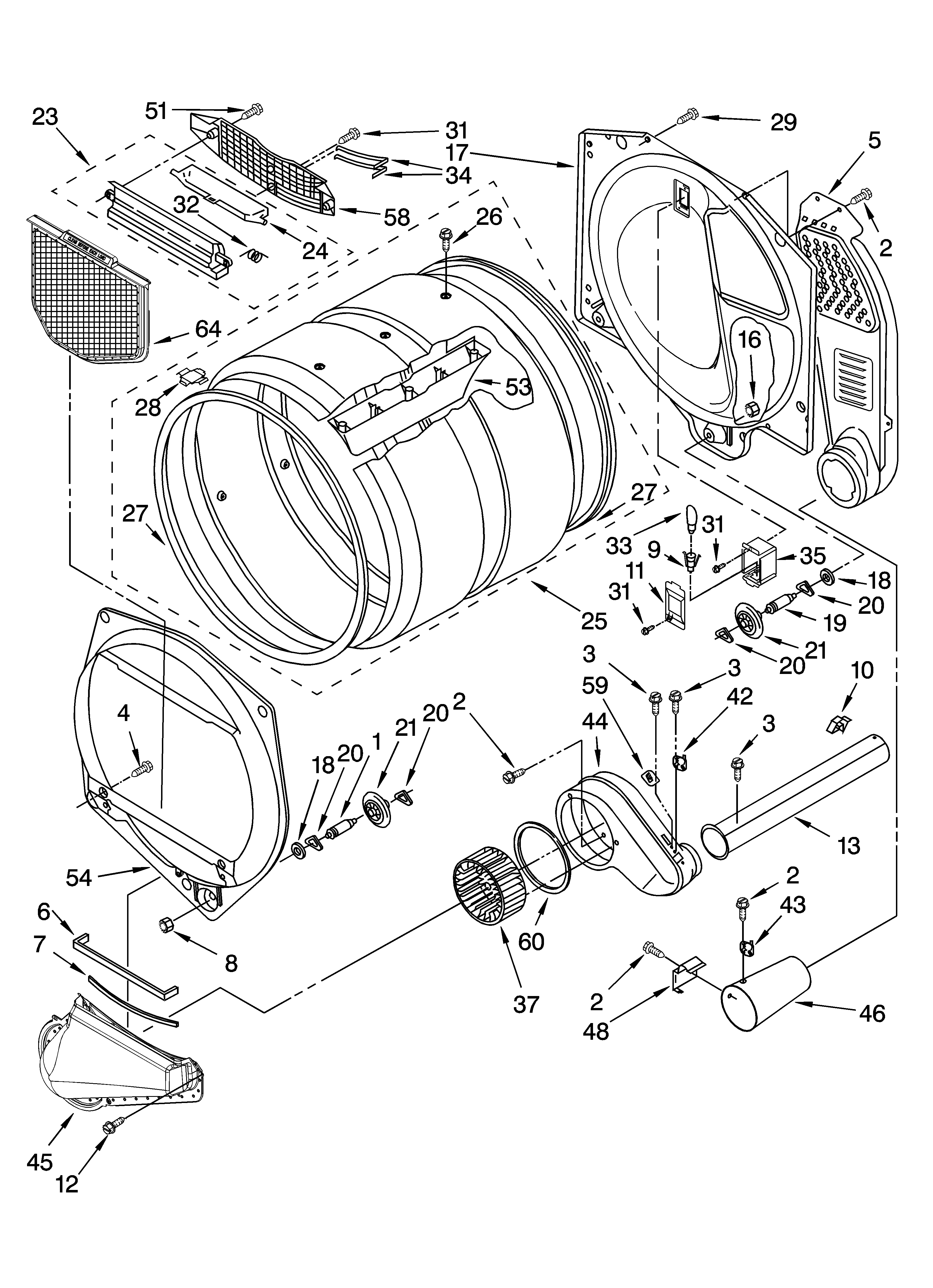 BULKHEAD PARTS AND OPTIONAL PARTS (NOT INCLUDED)