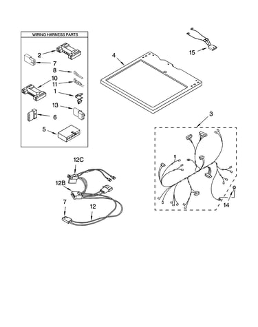 Dryer top parts