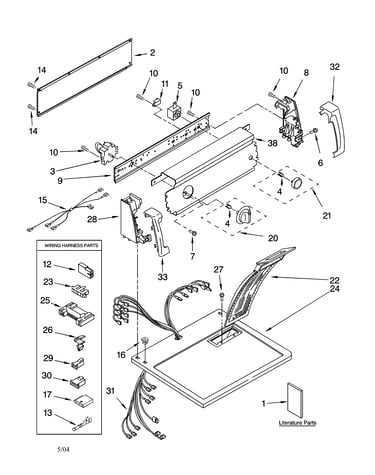 Top and console parts