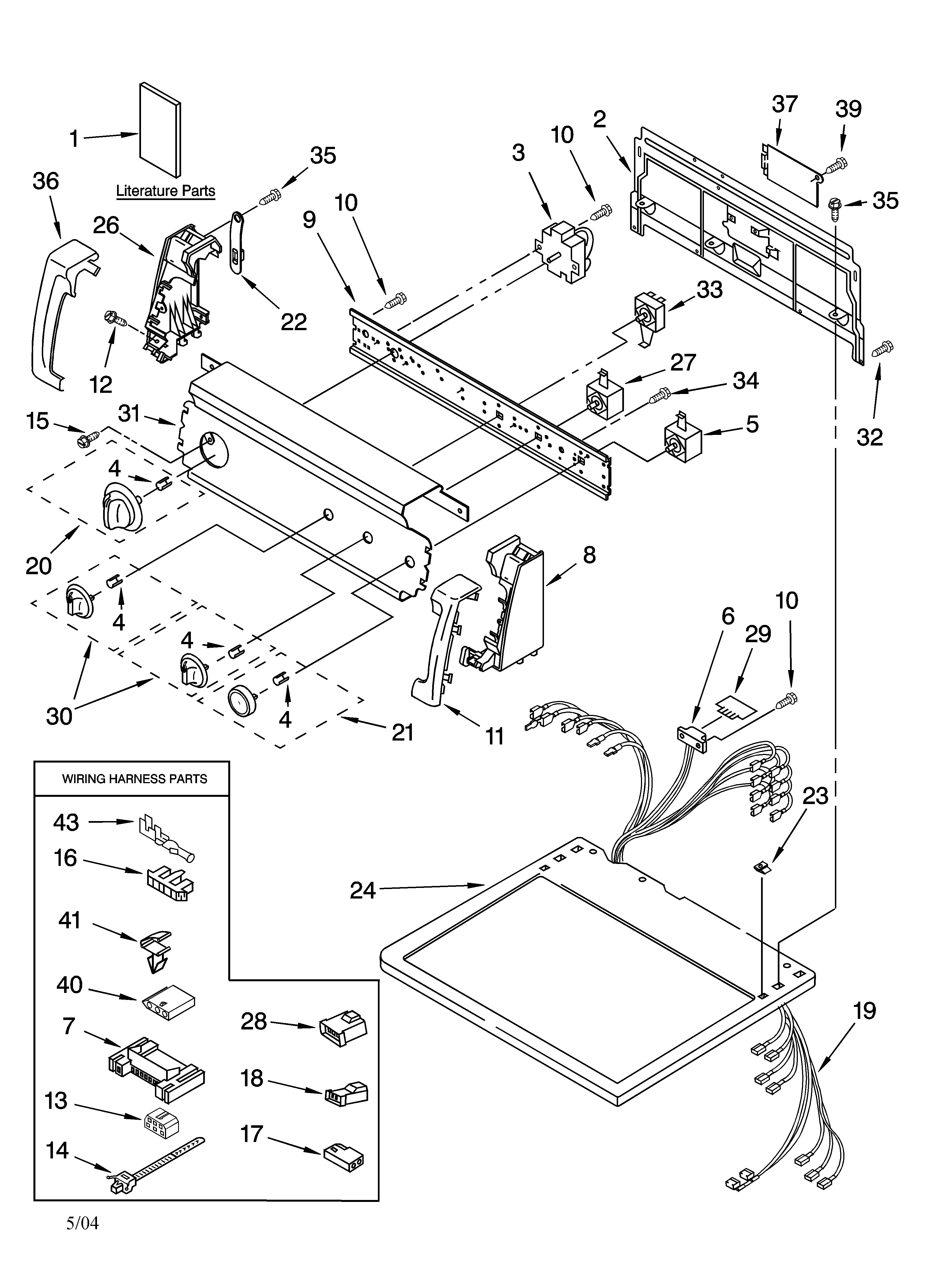 Top and console parts