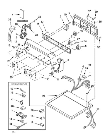 Top and console parts