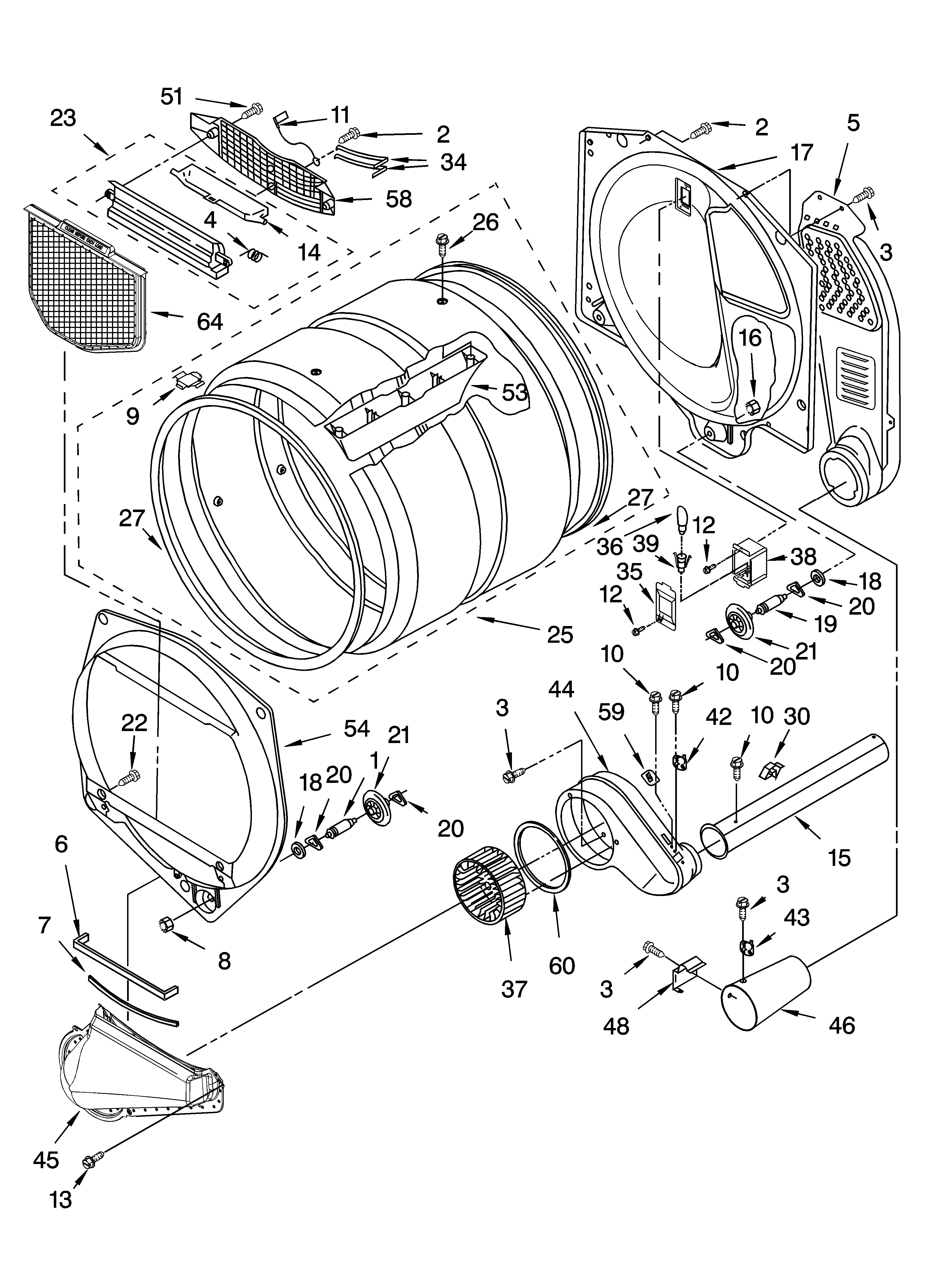 Bulkhead parts and optional parts (not included)