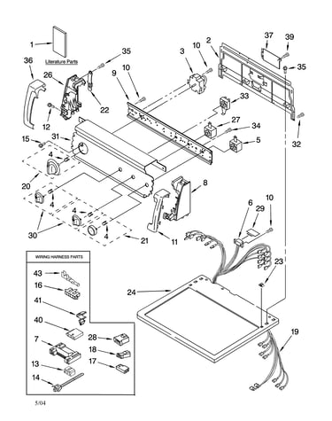 Top and console parts