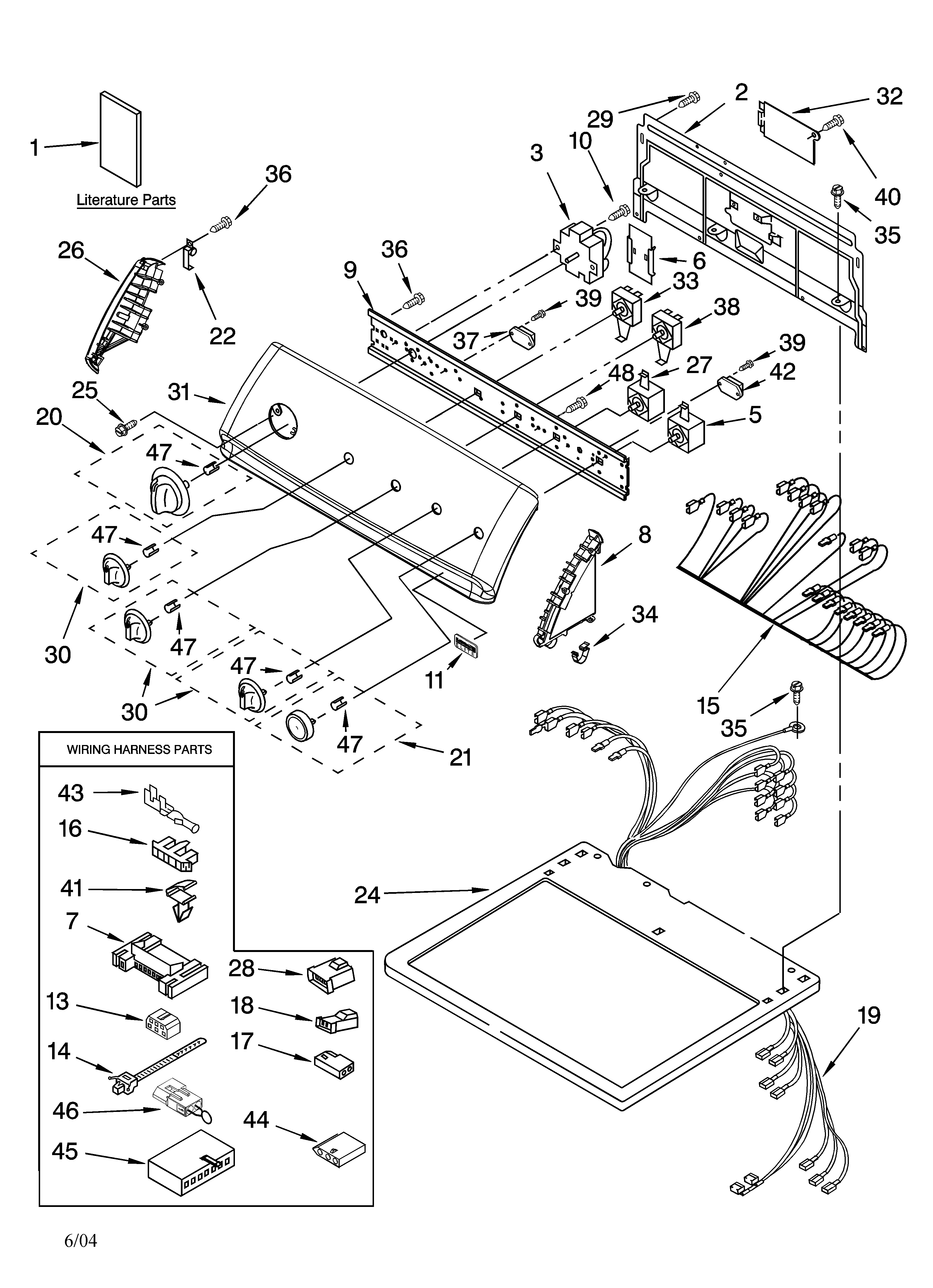 Top and console parts