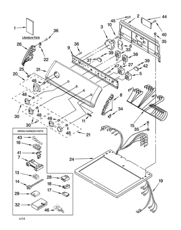 Top and console parts