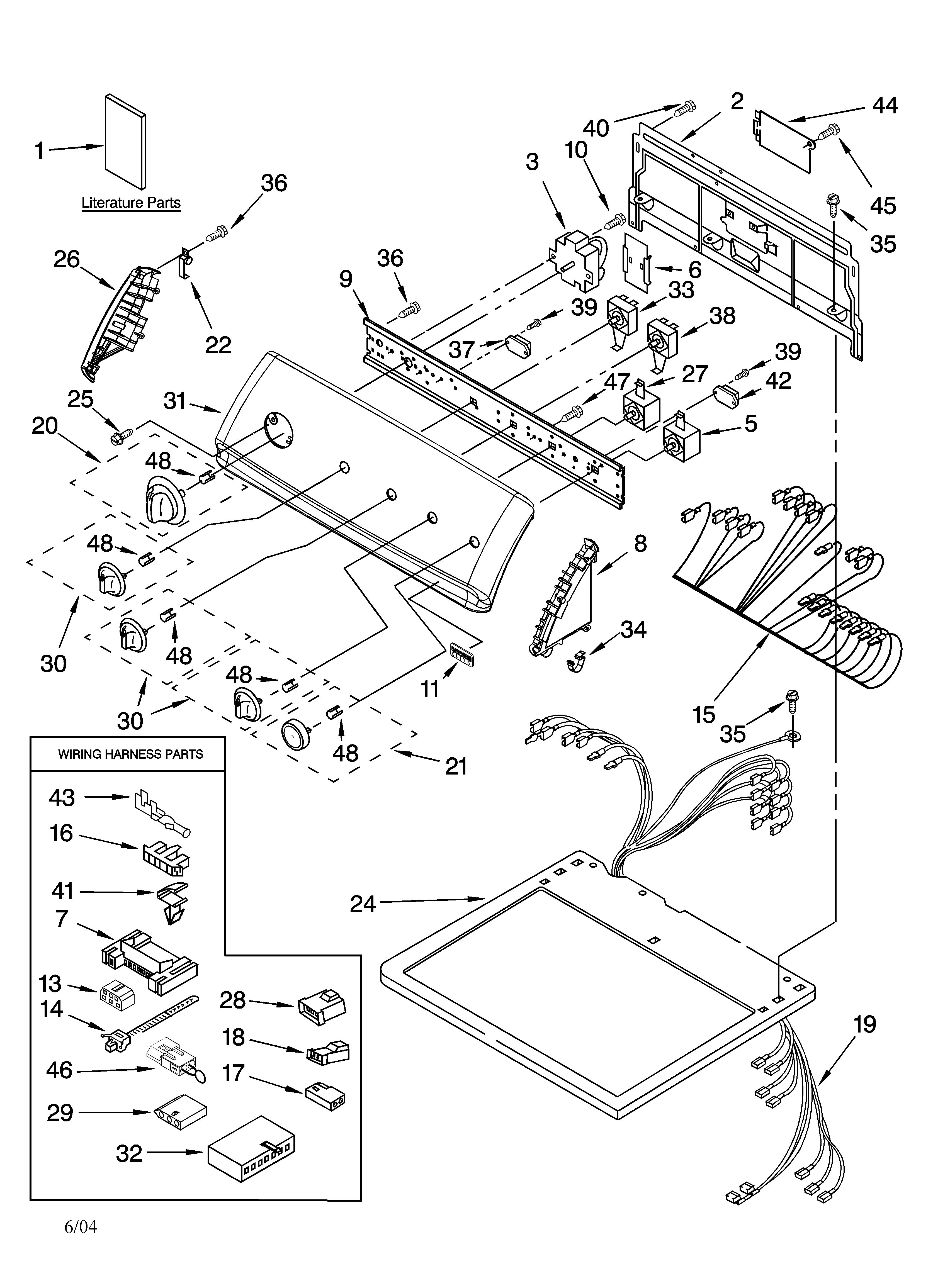 Top and console parts
