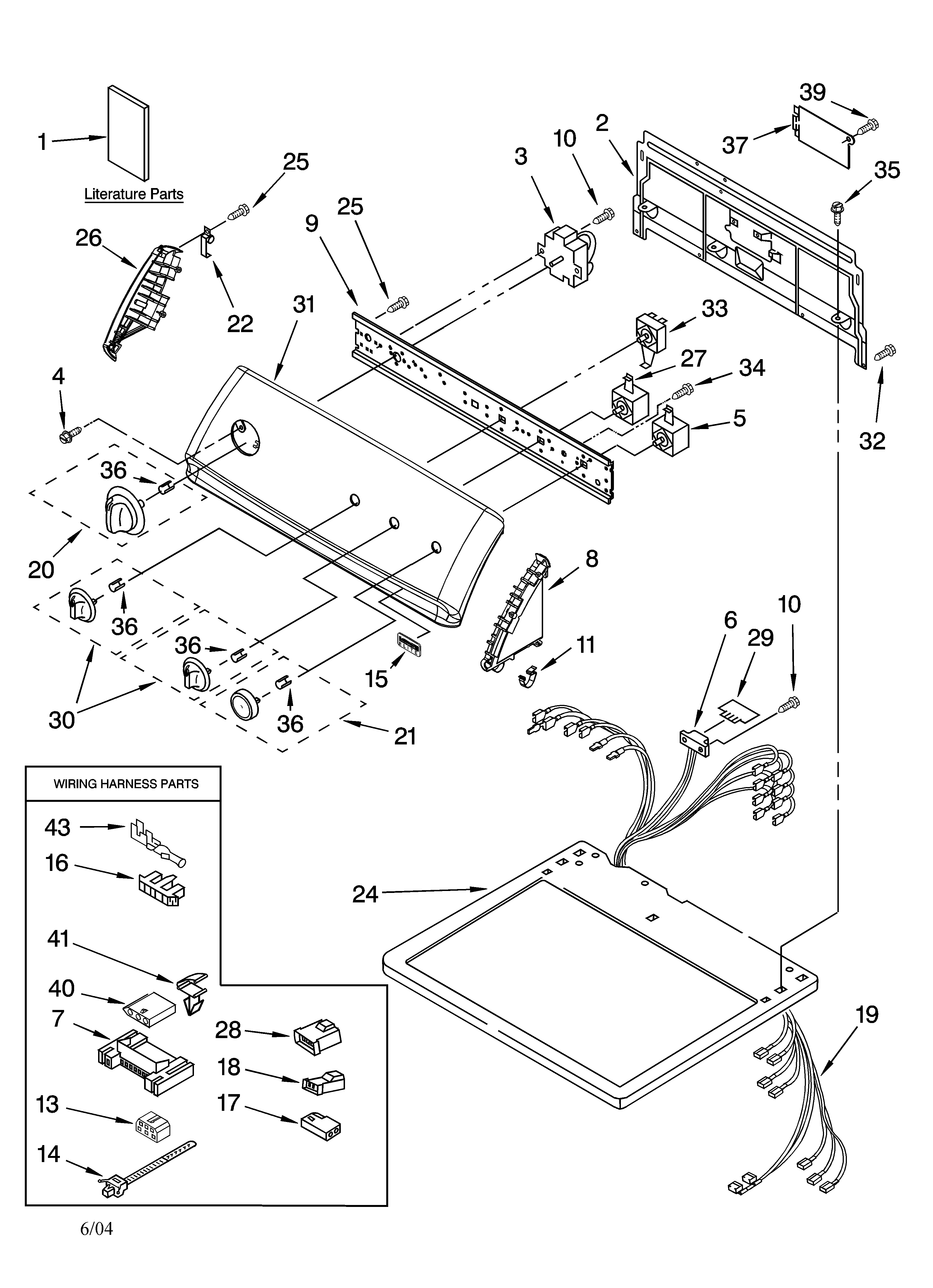 Top and console parts