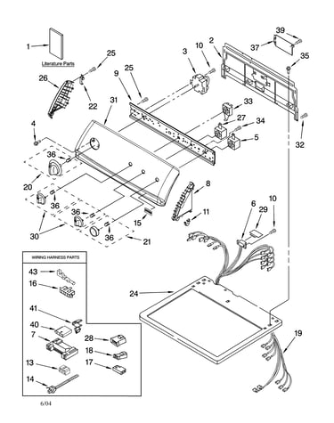 Top and console parts