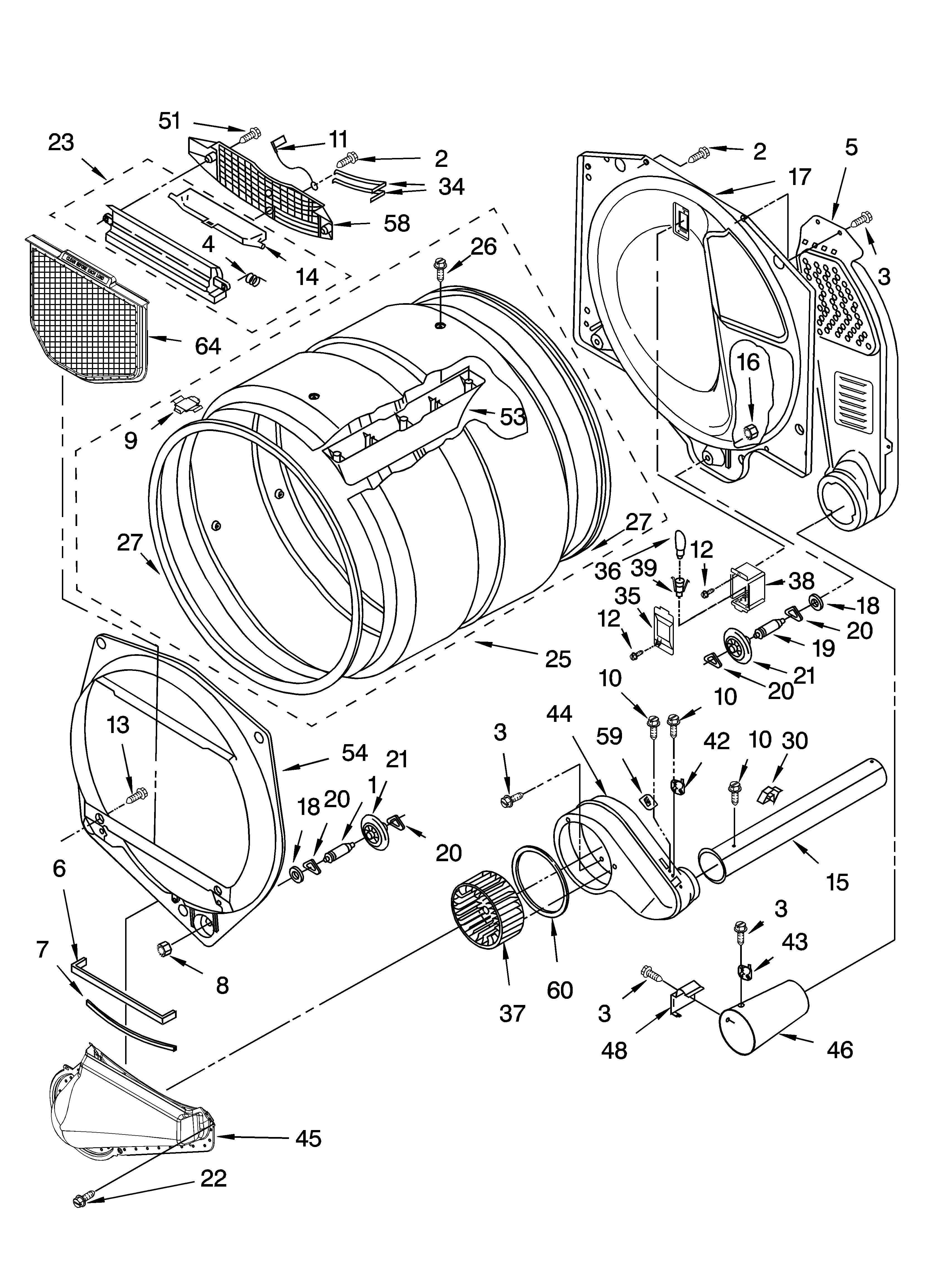 Bulkhead parts and optional parts (not included)