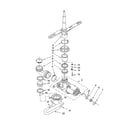 Kenmore 66517459001 pump and spray arm parts diagram