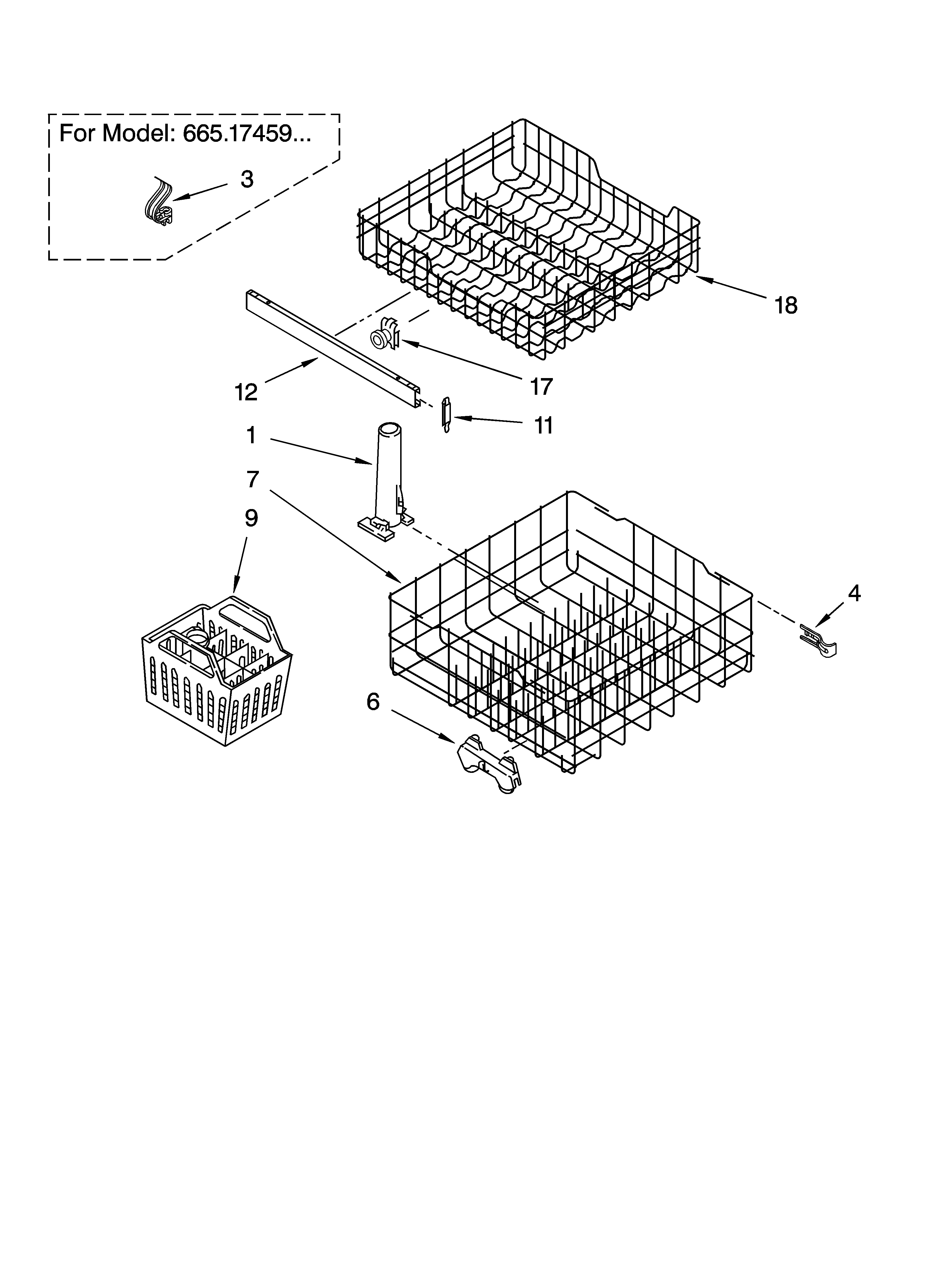 Dishrack parts