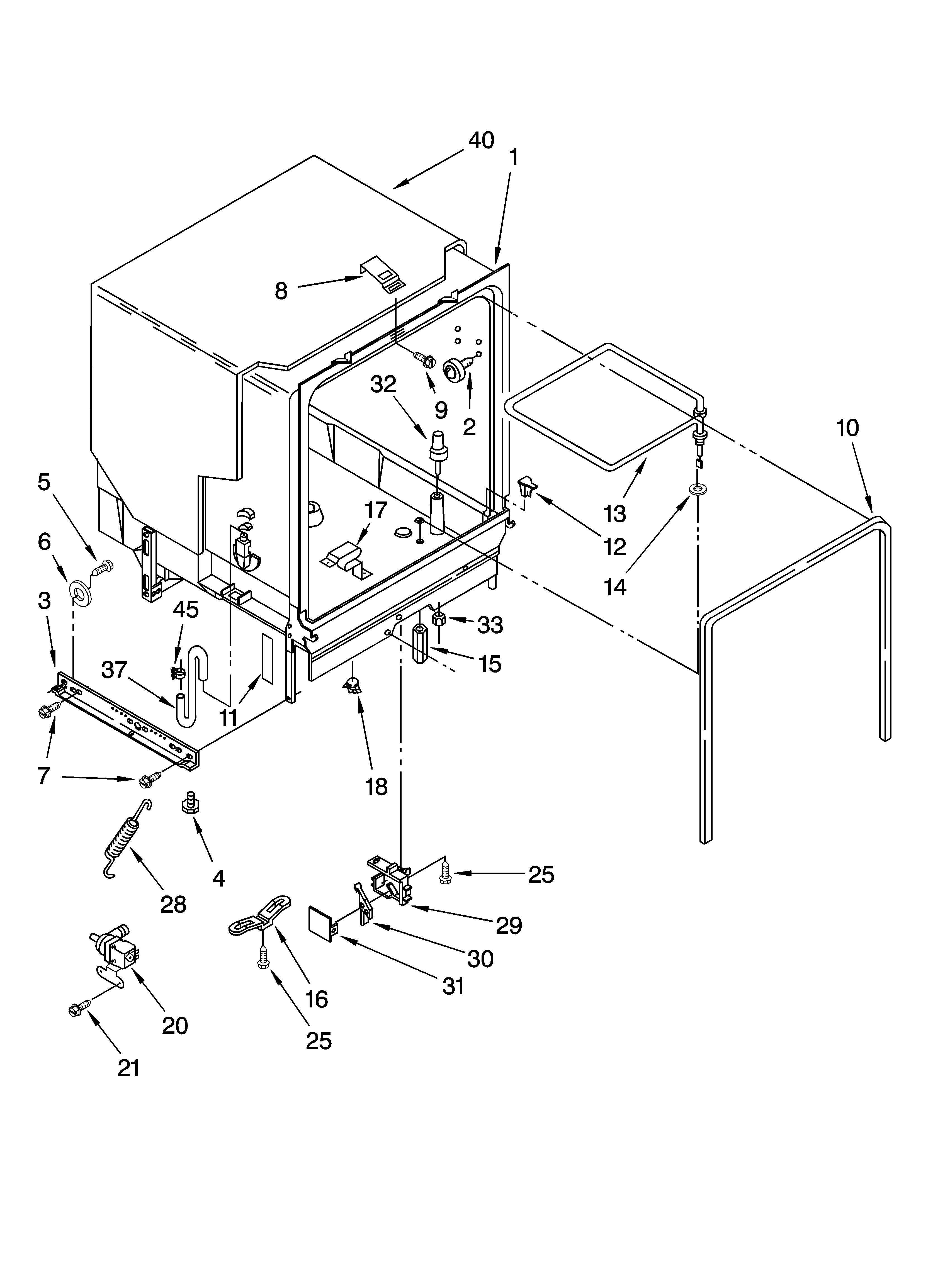 TUB ASSEMBLY PARTS