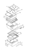 Refrigerator shelf parts