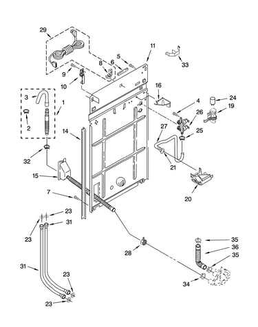 Rear panel parts